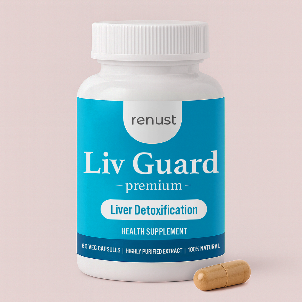 Renust Fatty Liver Detox Capsules - Premium Liv Guard Capsules