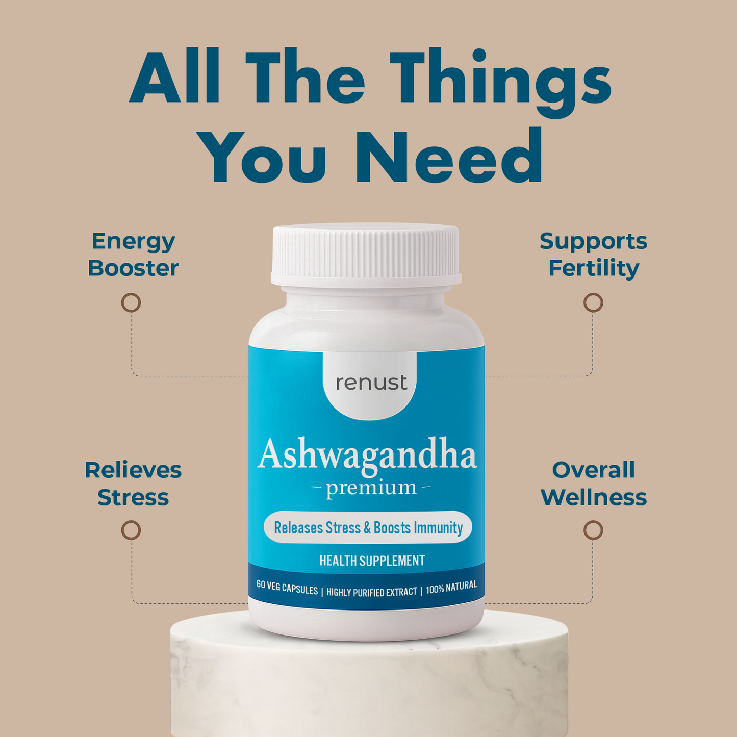 Renust Premium Ashwagandha Capsule