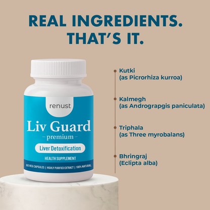 Renust Fatty Liver Detox Capsules - Premium Liv Guard Capsules